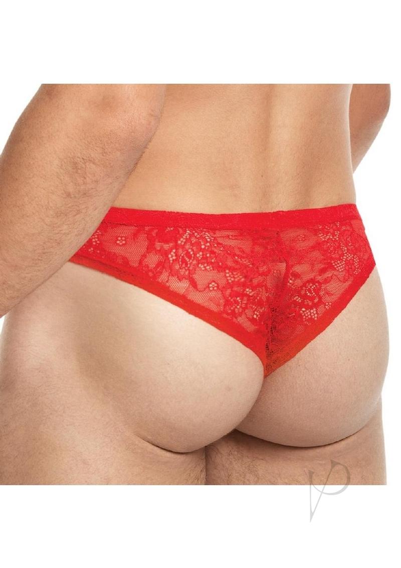 Lace King Lace Bikini - L/XL - Red