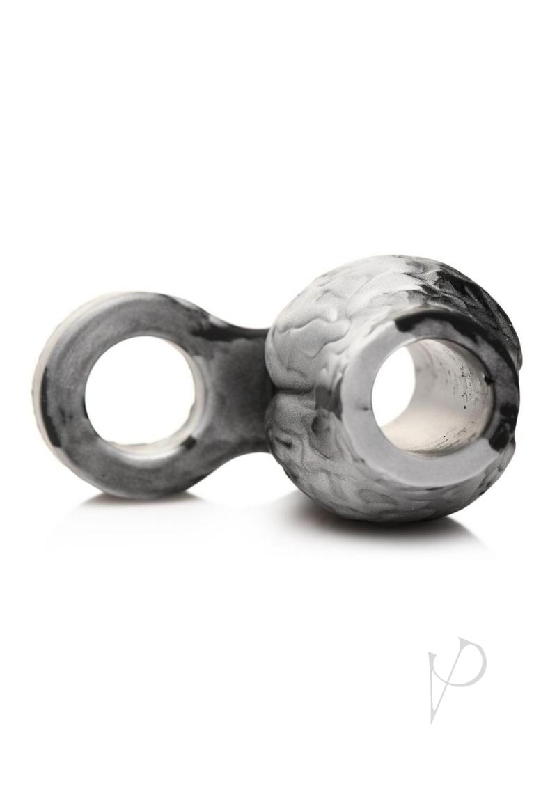 Creature Cocks Night Prowler Silicone Penis Sleeve - Medium - Silver/Black
