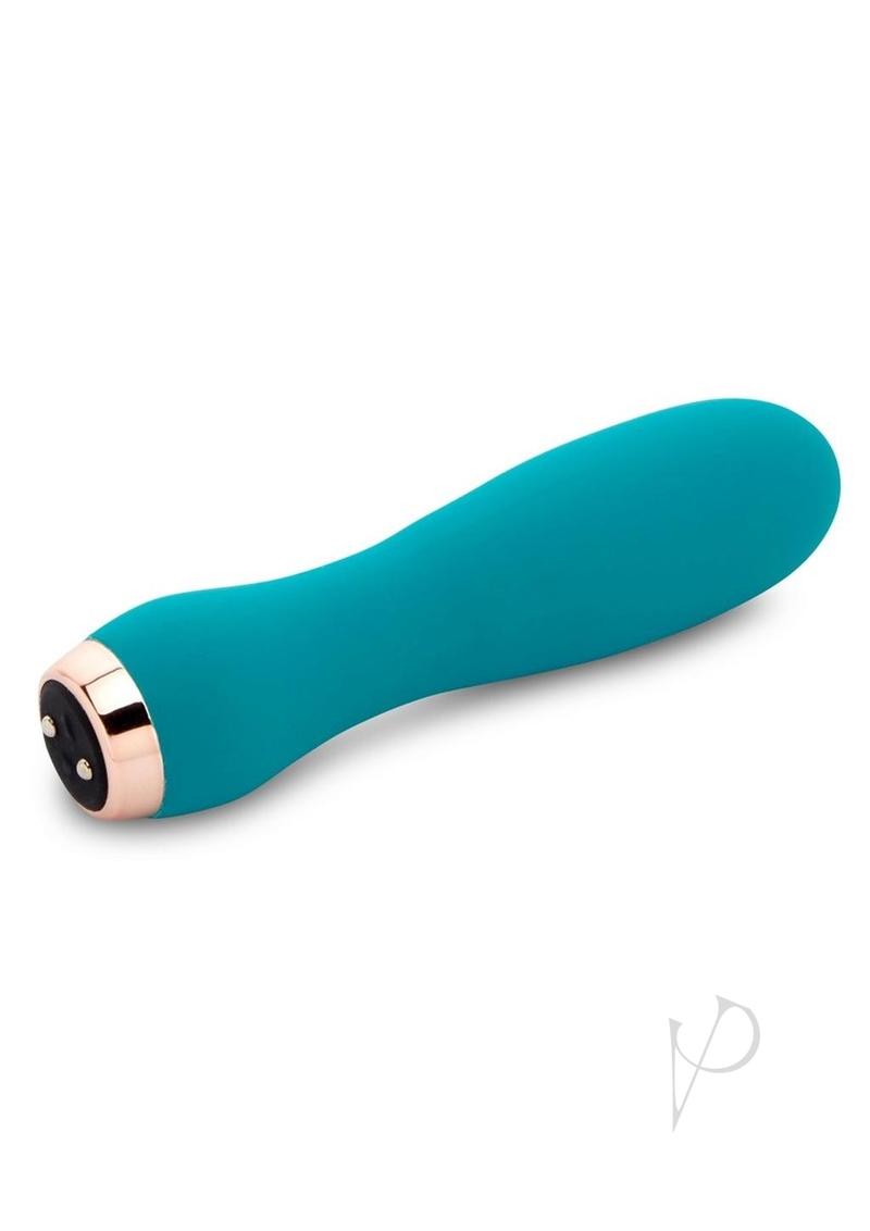 Nu Sensuelle Skye Velvet Touch with Turbo Rechargeable Silicone Bullet - Green/Rose Gold