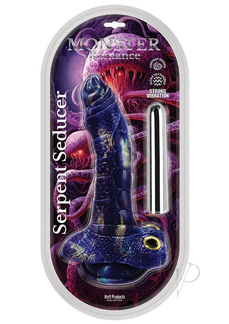 Monster Romance Serpent Seducer Rechargeable Dong - Purple/Multicolor