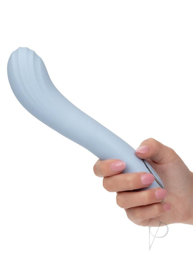 Azure Collection Contoured G Rechargeable Silicone Vibrator - Blue