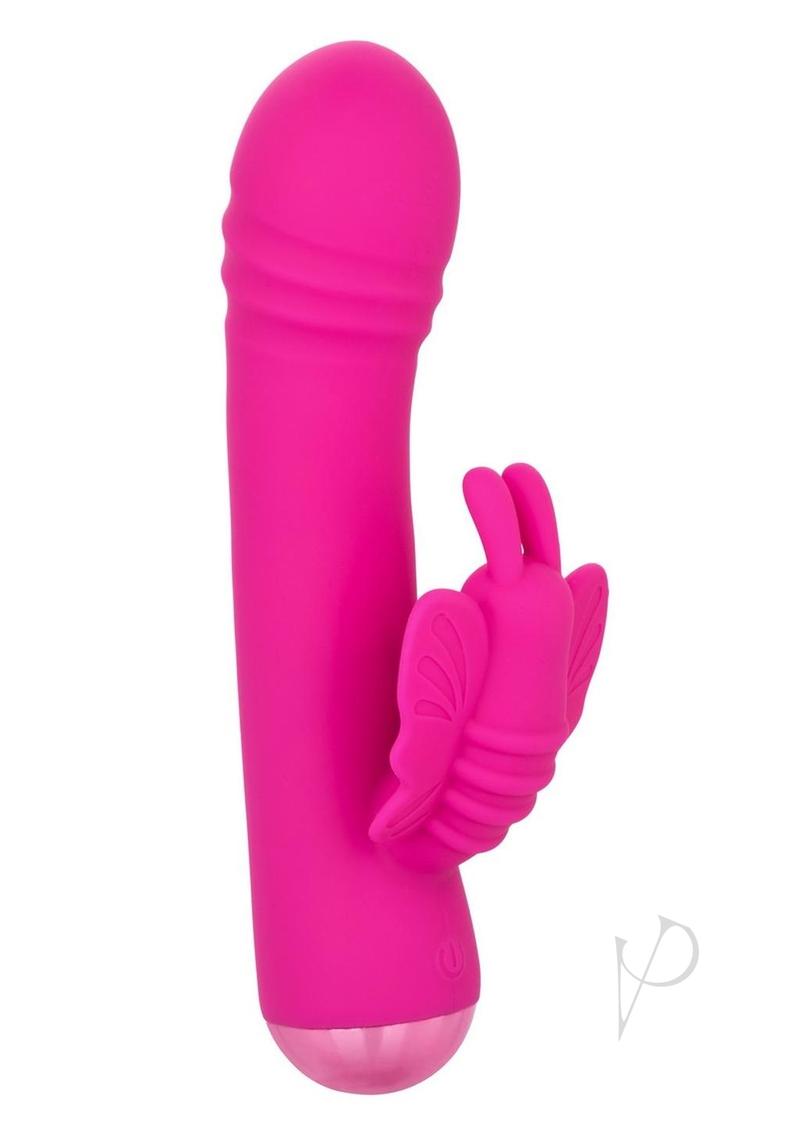 Thicc Chubby Rotating Rechargeable Silicone Butterfly Rabbit Vibrator- Purple