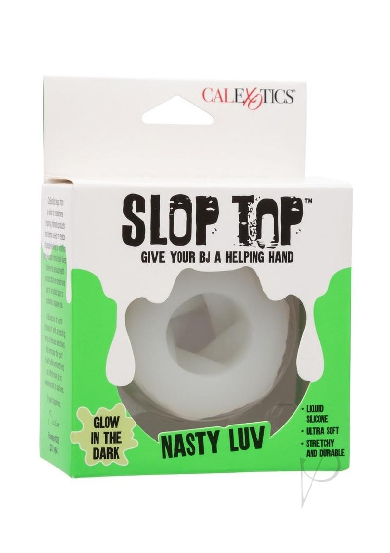 Slop Top Nasty Luv Silicone Dual Entry Stroker - White