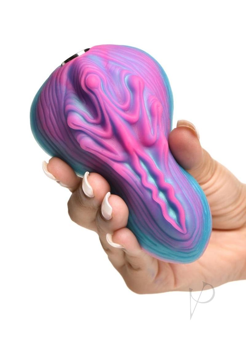 Creature Cocks Vulvaron Rechargeable Silicone Grinder Vibrator With Remote - Multicolor