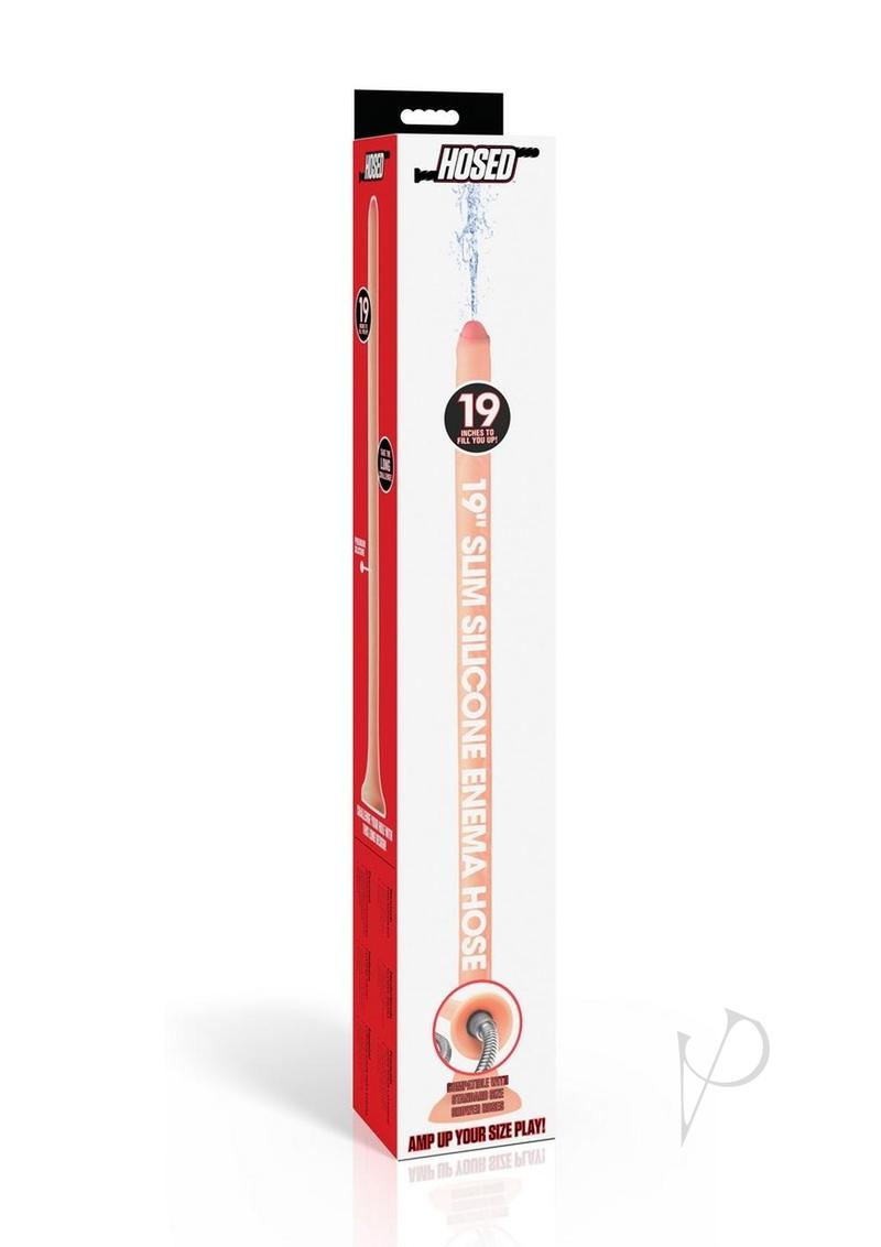 Hose Slim Silicone Enema 19in - Vanilla