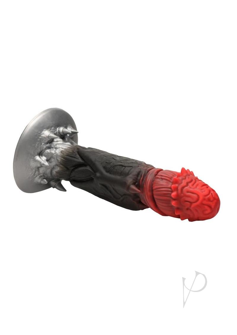 Creature Cocks Count Cockula Silicone Dildo - Black/Red
