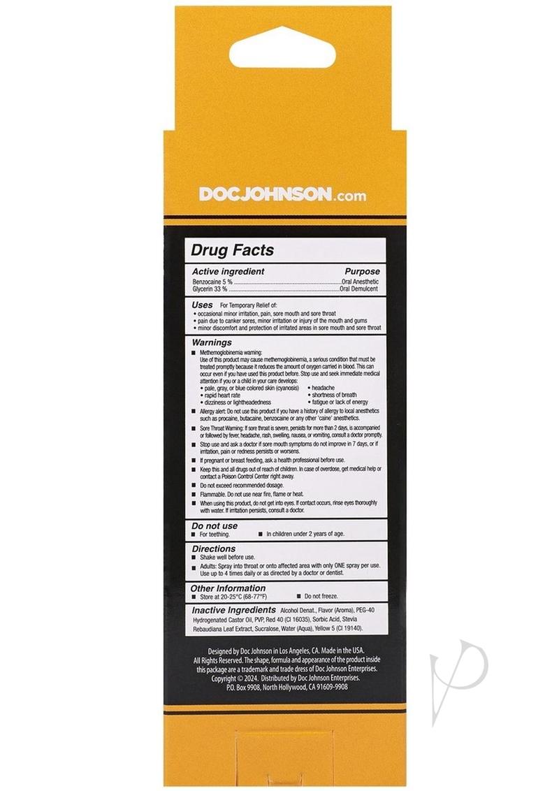 GoodHead Deep Throat Oral Anesthetic Spray - Mango 2oz