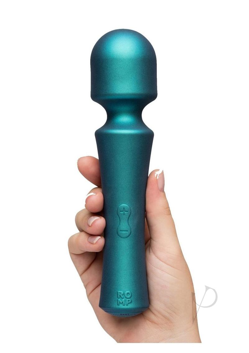 Romp Presto Rechargeable Silicone Wand - Teal