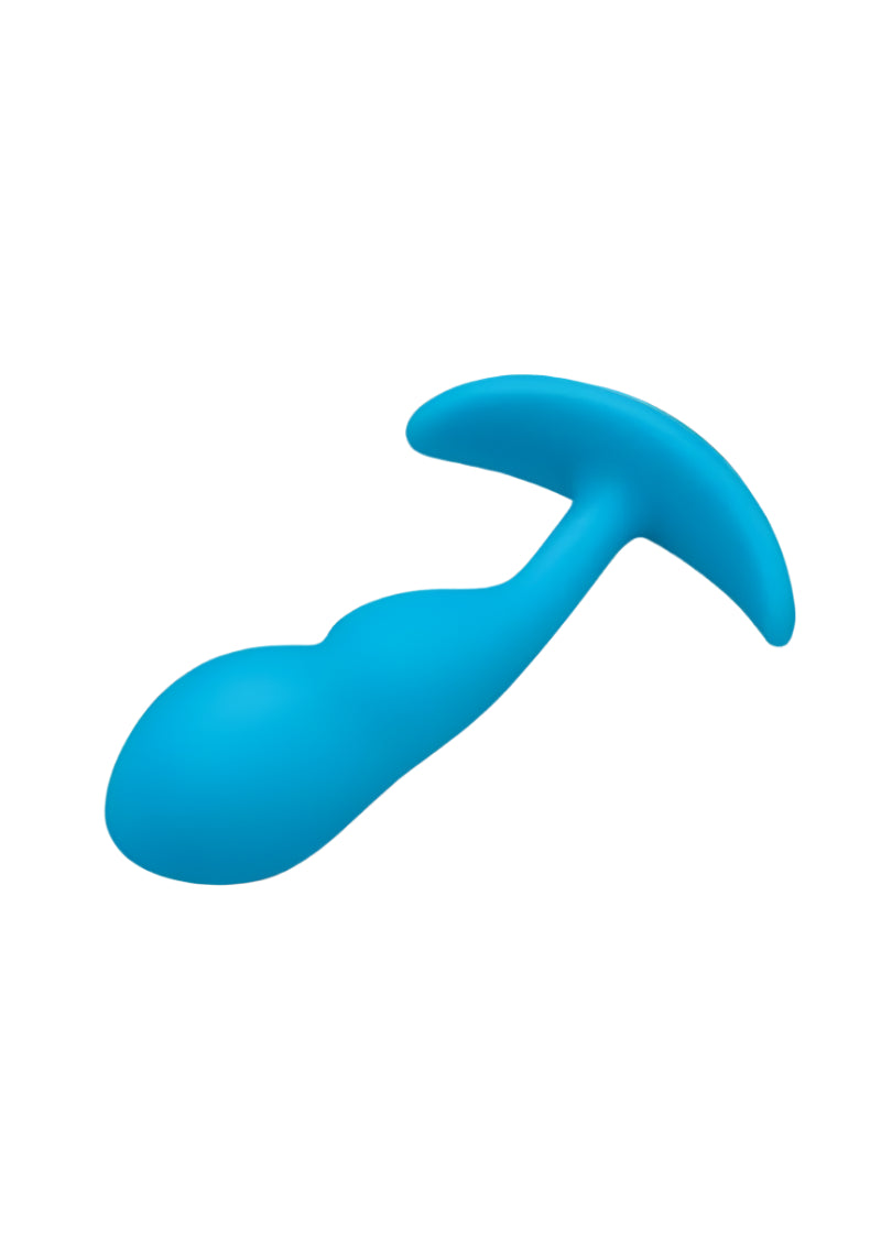 B-Vibe P-Spot Rechargeable Silicone Snug Plug with Remote Control 95g - Blue