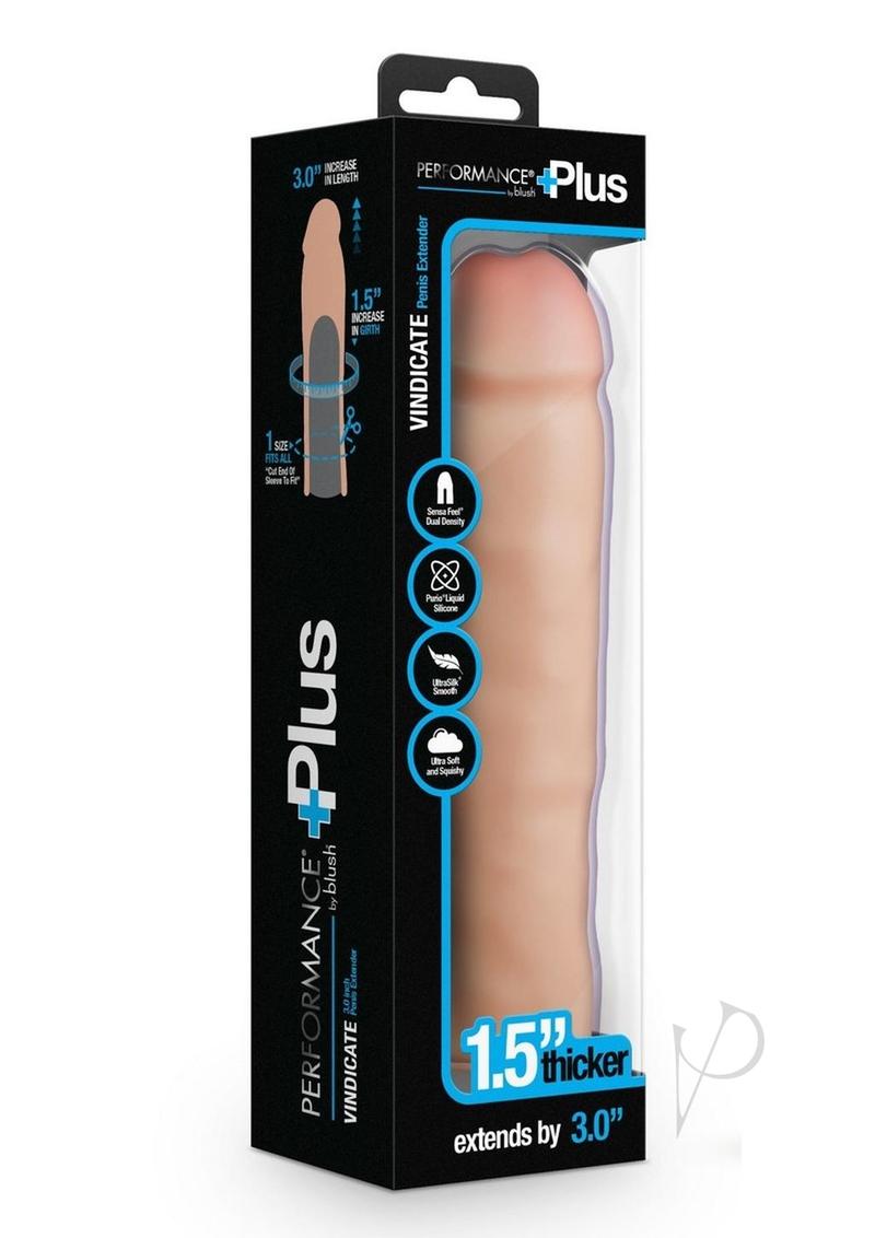 Performance Plus Silicone Penis Extender 3in - Vanilla