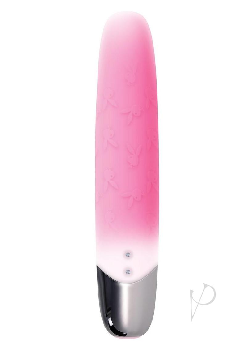 Playboy Bunnies On Parade Rechargeable Silicone Vibrator - Pink