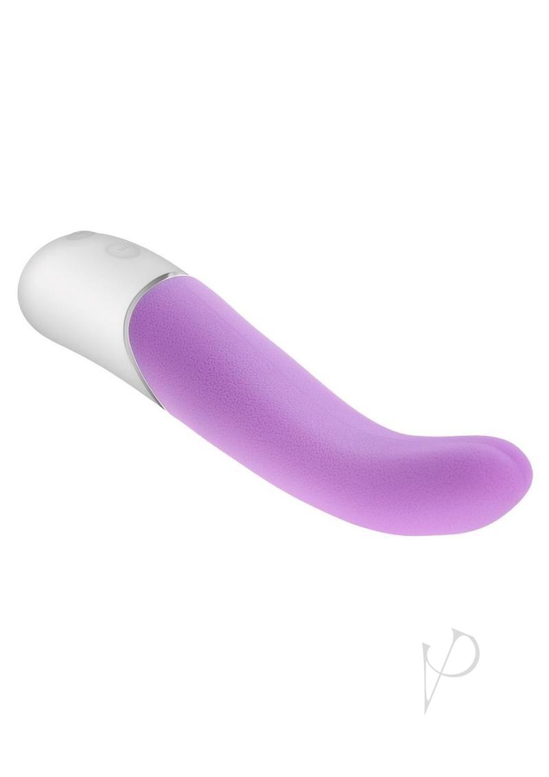 Slip of the Tongue Rechargeable Silicone Vibrator - Pink/White