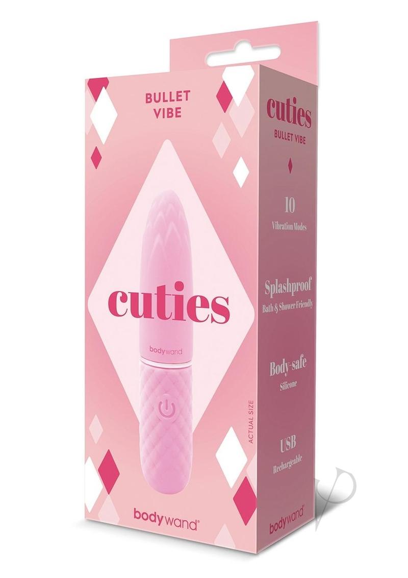 Bodywand Cuties Bullet Rechargeable Silicone Vibrator - Pink