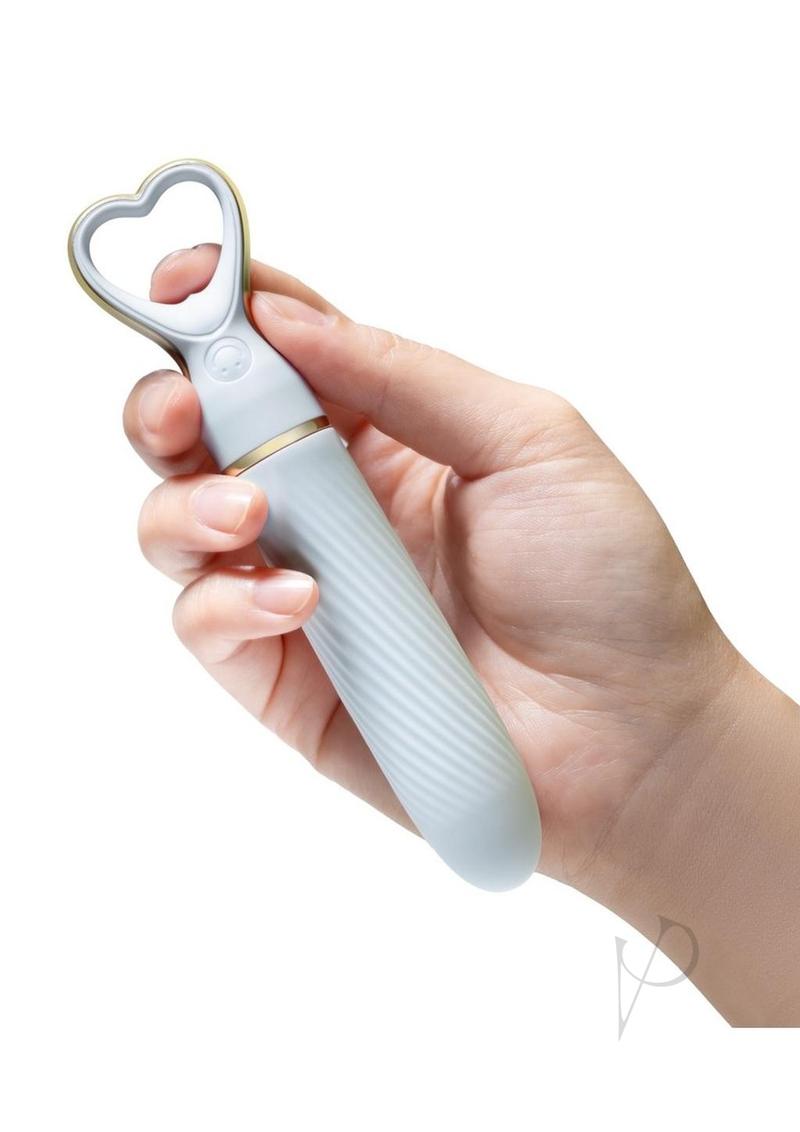 Delice Heartthrob Rechargeable Silicone Vibrator - Something Blue