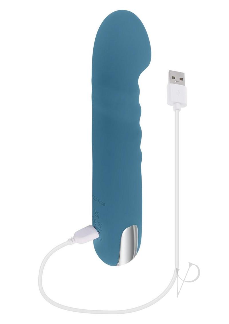 Queen of All Trades - Rechargeable Silicone Dual Vibrator - Blue