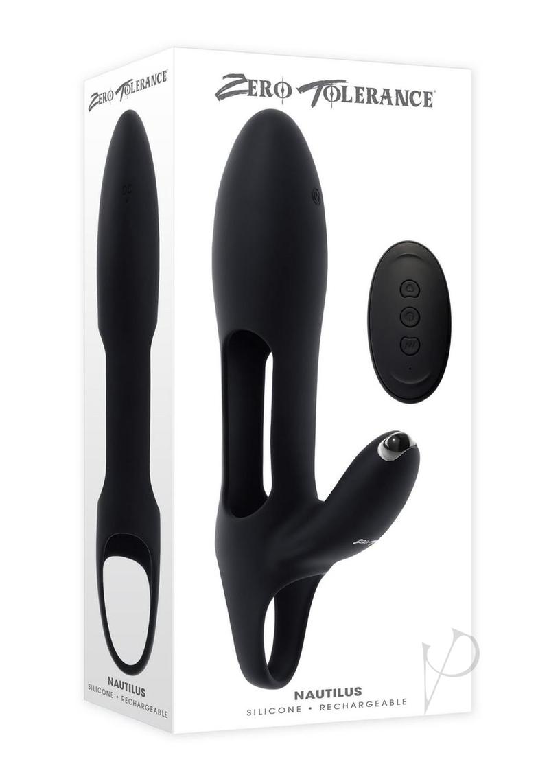 Zero Tolerance Nautilus Rechargeable Silicone Penis Sleeve - Black