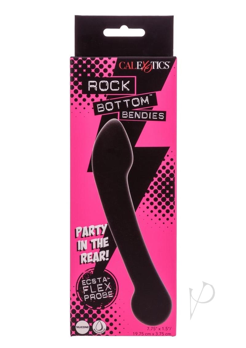 Rock Bottom Bendies Ecsta-Flex Silicone Anal Prbe - Black