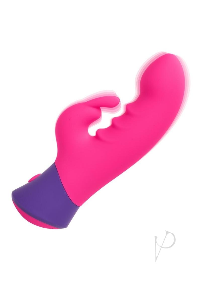 Rave Bunny Rechargeable Silicone Rabbit Vibrator - Pink/Purple