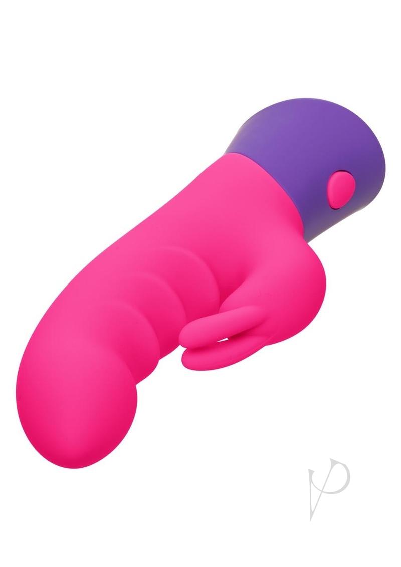 Rave Bunny Rechargeable Silicone Rabbit Vibrator - Pink/Purple
