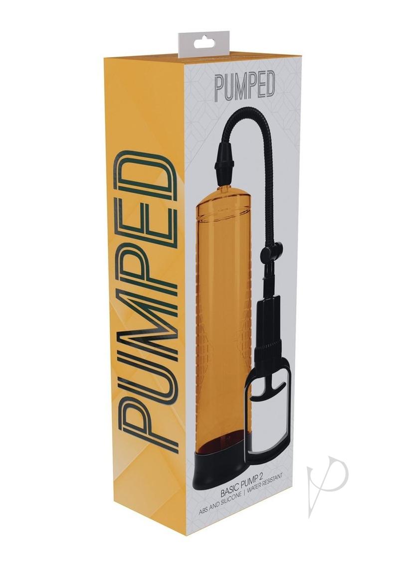 Pumped Basic Pump 2 Water Resistant Silicone Penis Pump - Red