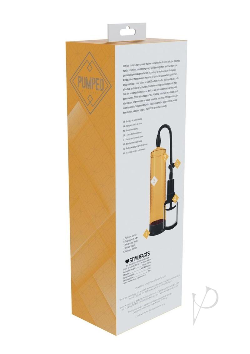 Pumped Basic Pump 2 Water Resistant Silicone Penis Pump - Red