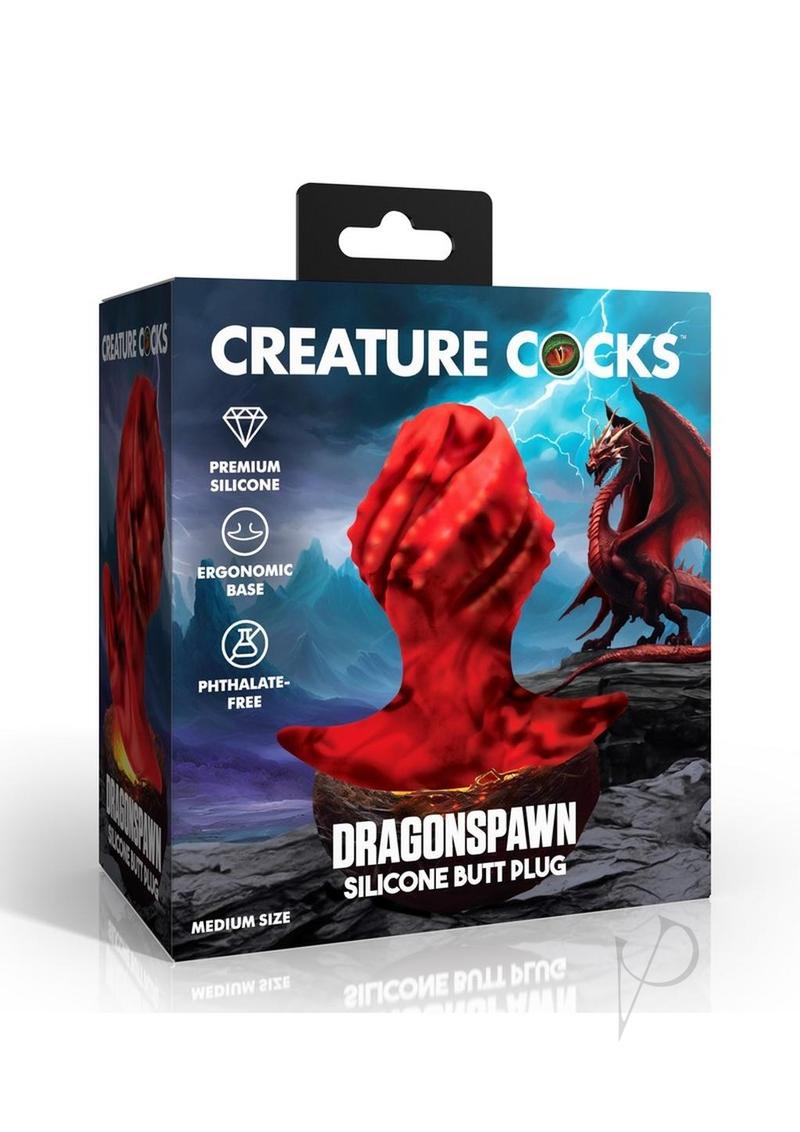 Creature Cocks Dragonspawn Silicone Butt Plug - Large - Red