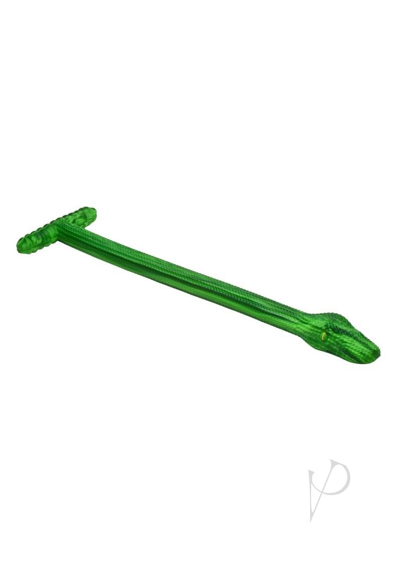Creature Cocks Slither Silicone Dildo - Green/Yellow