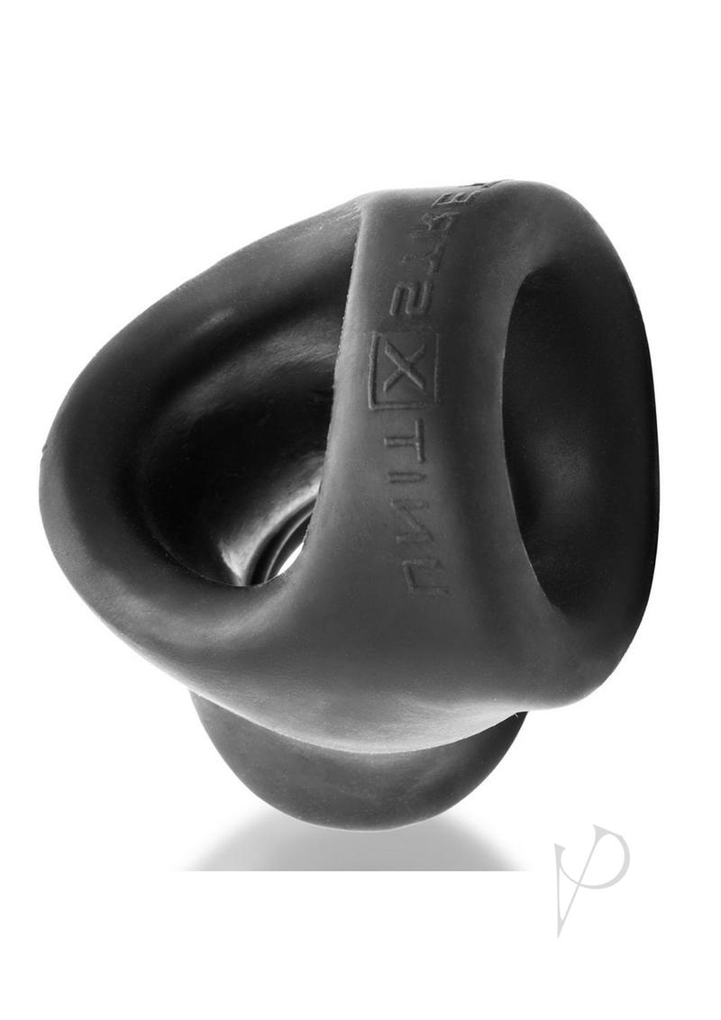 Oxballs Atomic Jock Unit-X Cock Ring and Ball Stretcher Night Edition - Black