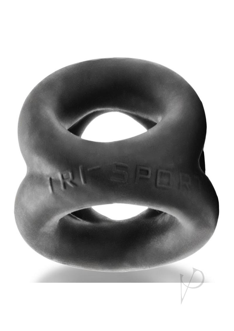 Oxballs Tri-Sport 3 Ring 3 Sized Cock Sling Night Edition - Black