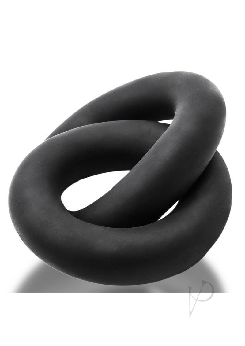 Oxballs Shackle Chained Linked Cock N Ball Rings Night Edition - Black