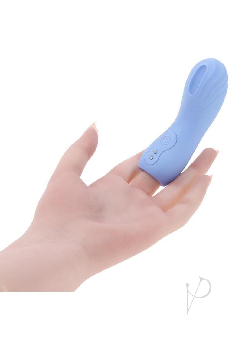 Selopa Good Point Finger Rechargeable Vibrator - Blue