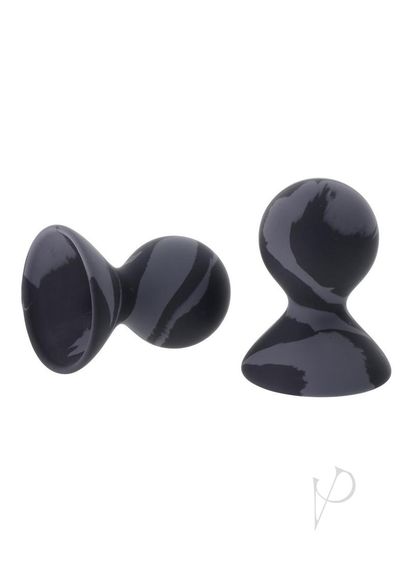 Velvet Noir Silicone Nipple Suckers - Black
