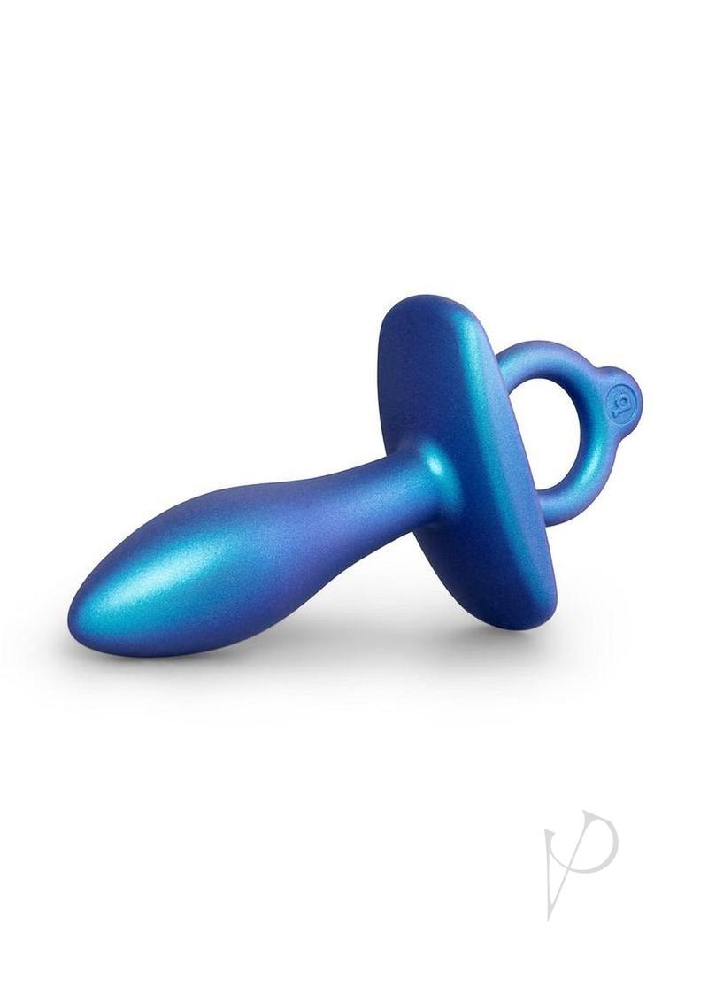 B-Vibe Butties Slide Silicone Butt Plug - Navy Blue