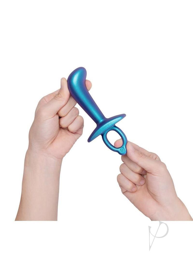 B-Vibe Butties Thumb Silicone Prostate Plug - Navy Blue