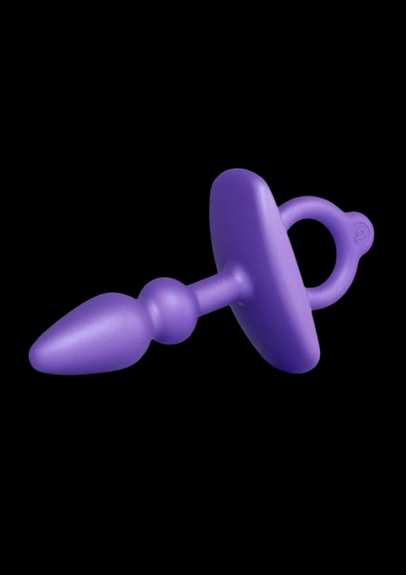 B Vibe Butties Dart Silicone Anal Plug - Purple