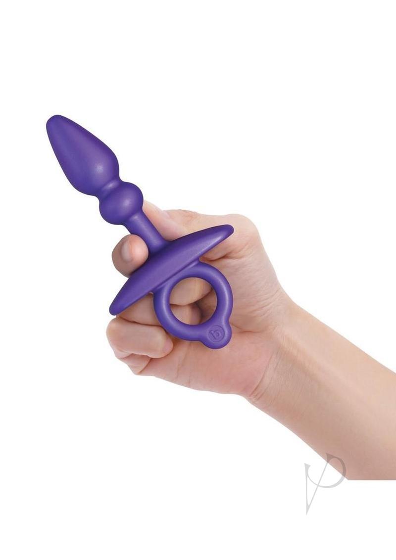 B Vibe Butties Dart Silicone Anal Plug - Purple