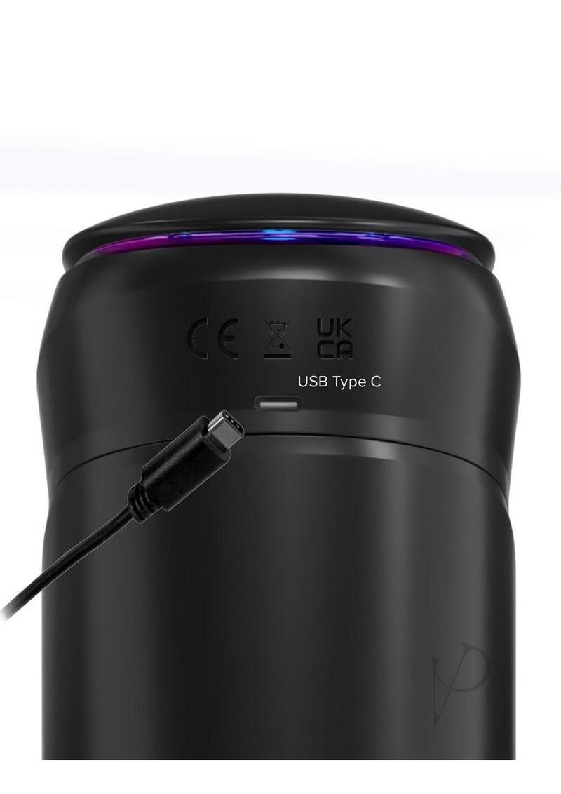 PDX Elite Moto-Bator Pro Rechargeable Masturbator - Clear/Black