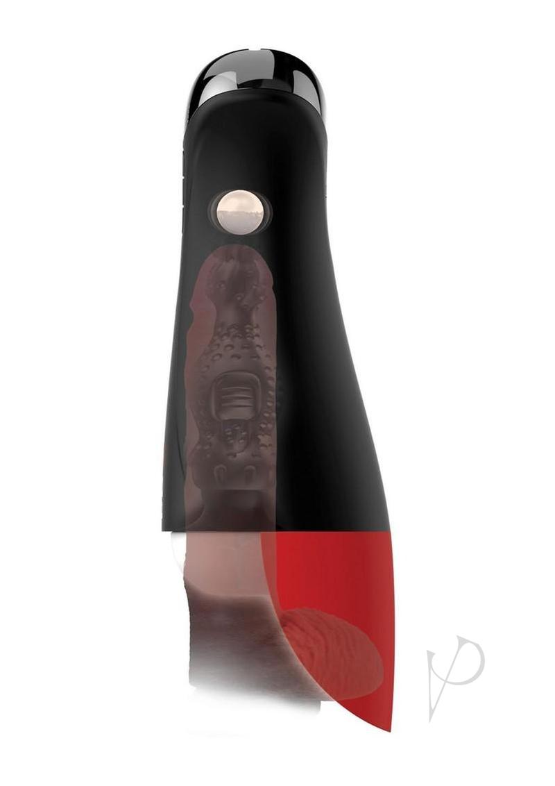 PDX Elite Fap-O-Matic Pro XL Rechargeable Masturbator - Black/Red