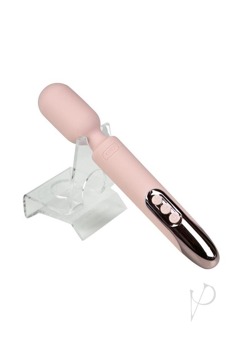 Kiiroo ProWand LED Rechargeable Vibrator - Pink/Gold