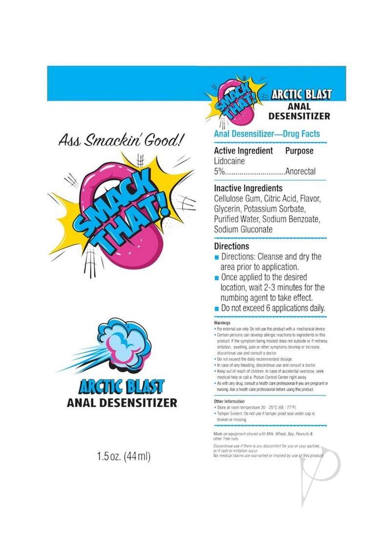 Smack That Anal Desensitizer 1.5oz - Artic Blast