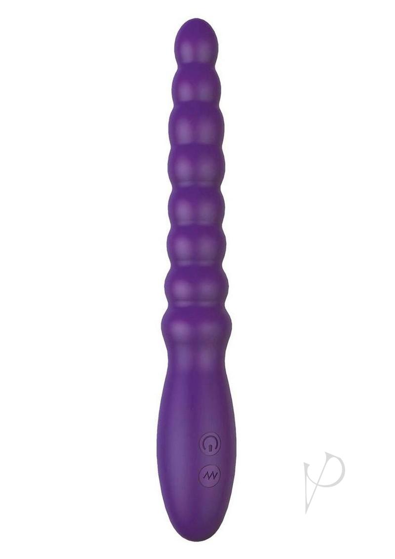 Ass-Sation Magic Wand Rechargeable Silicone Anal Vibrator - Purple