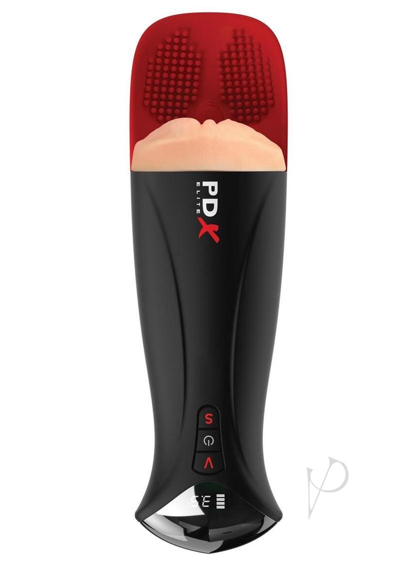 PDX Elite Fuck O Matic Pro XL Rechargeable Stroker - Vanilla/Black