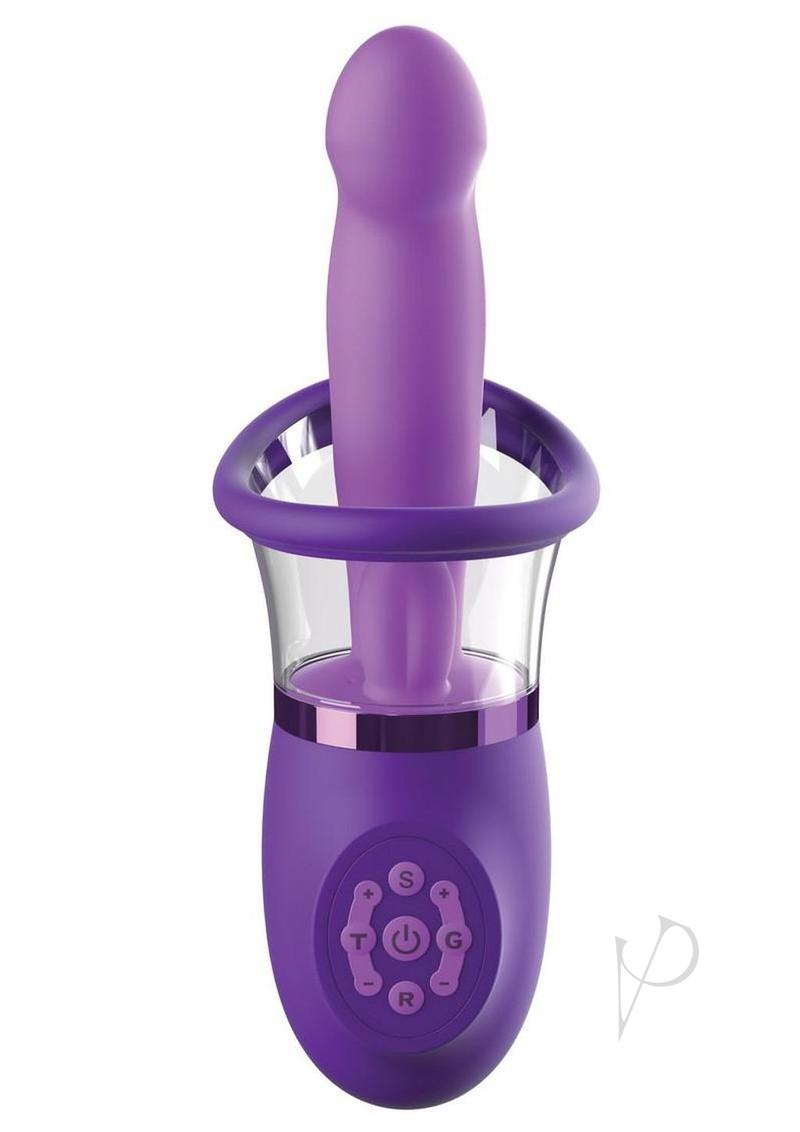 Fantasy for Her Ultimate Pleasure Pro Plus Rechargeable Vibrator with a Clitoral Stimulator - Purple