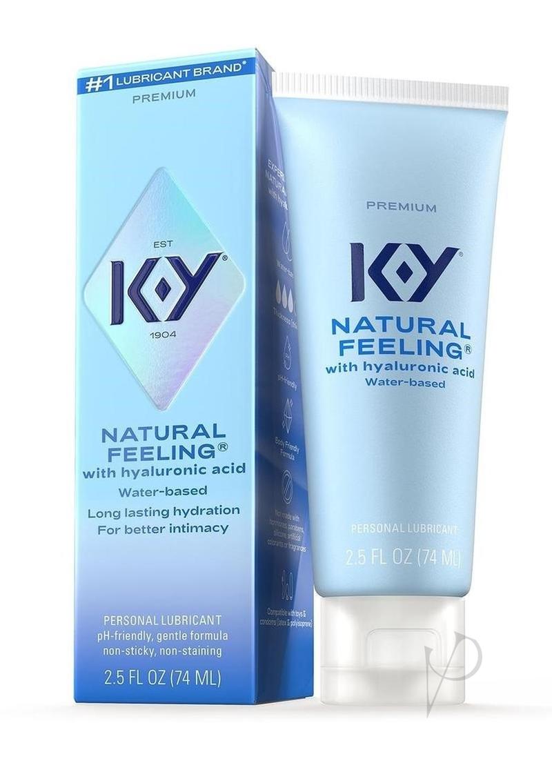 KY Hydrate Natural Feeling Moisturizing Water Based Lubricant with Hyaluronic Acid 2.5oz