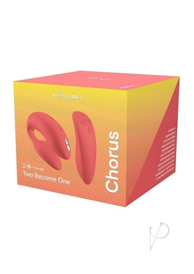 We-Vibe Chorus Rechargeable Silicone Couples Vibrator with Remote Control - Crave Coral