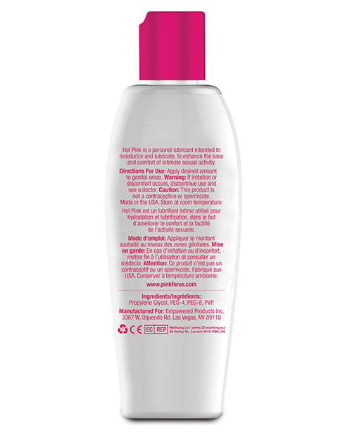 Hot Pink Water Based Warming Lubricant 4.7oz
