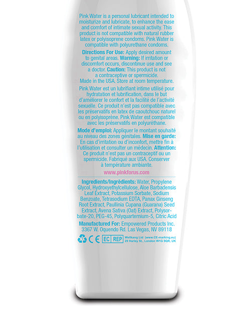 Pink Water Water Based Lubricant 4.7oz