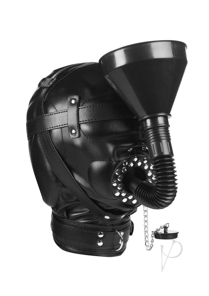 Master Series Degraded Sensory Deprivation Hood with Funnel - Black