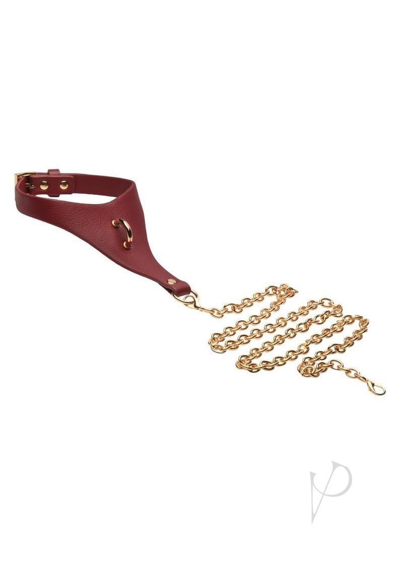 Master Series Captivate Collar with Body Chain - Red