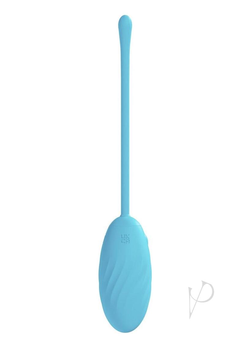 Loveline Felicite 10 Function Silicone Rechargeable Egg Vibe - Blue